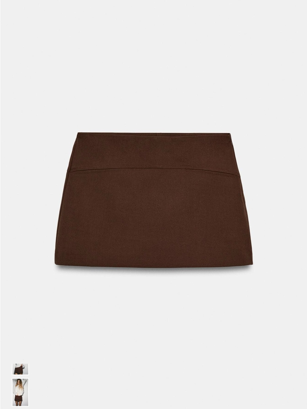 Zara Chocolate Brown Mini Skort